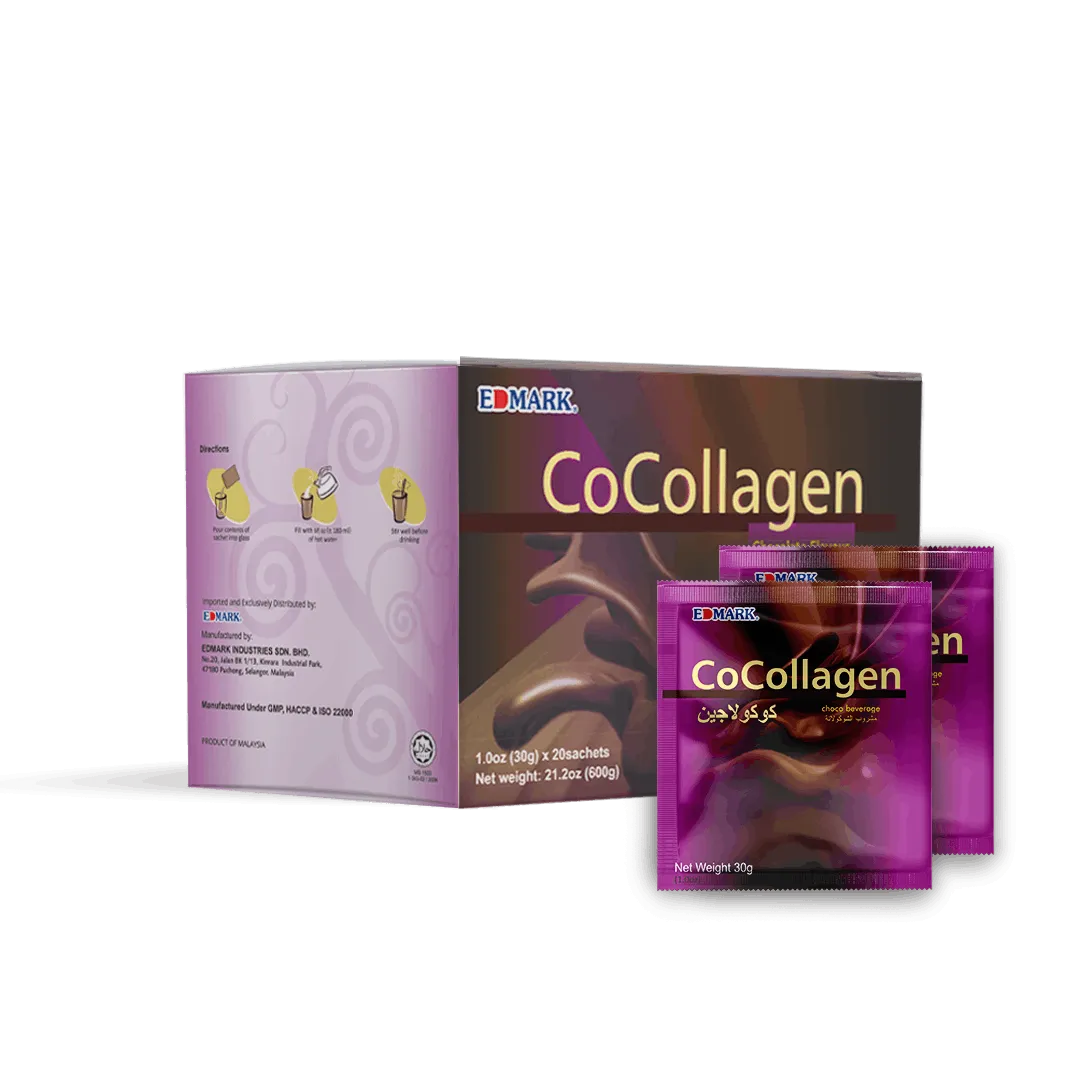 Edmark CoCollagène - Votre Éclat Jeunesse 1Edmark.fr - Beauté santé, bien être Edmark CoCollagène – Boisson au Chocolat pour un Éclat de Jeunesse - collagène marin