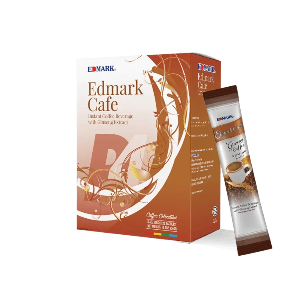 Edmark Café Sans Caféine au Ginseng – Boostez Mémoire et Énergie.